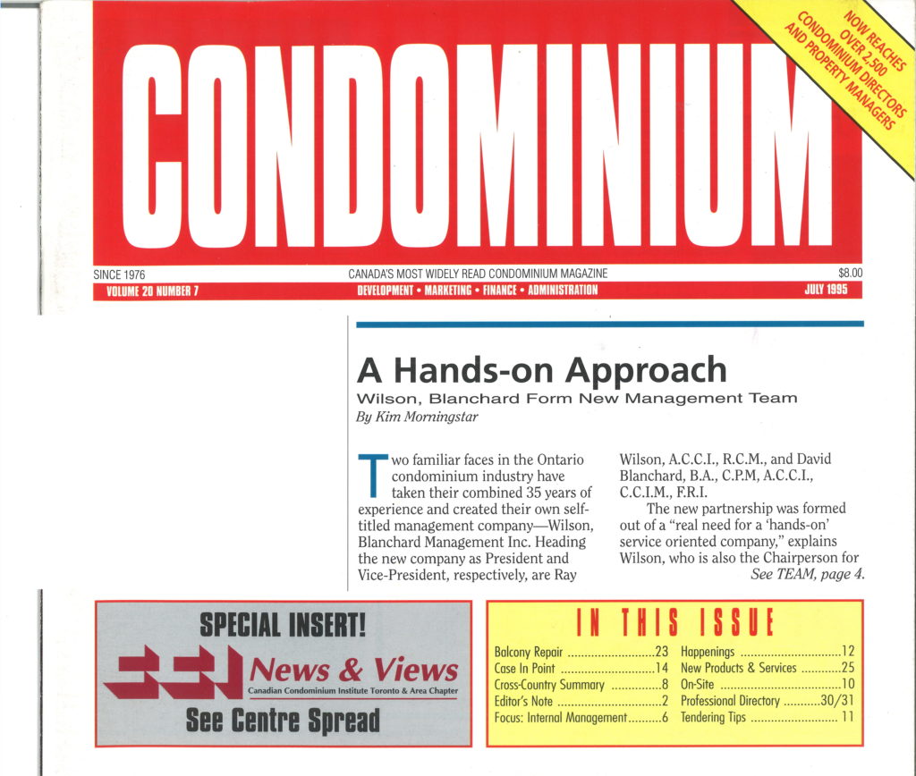Condo Magazine July 1995 Page 1
