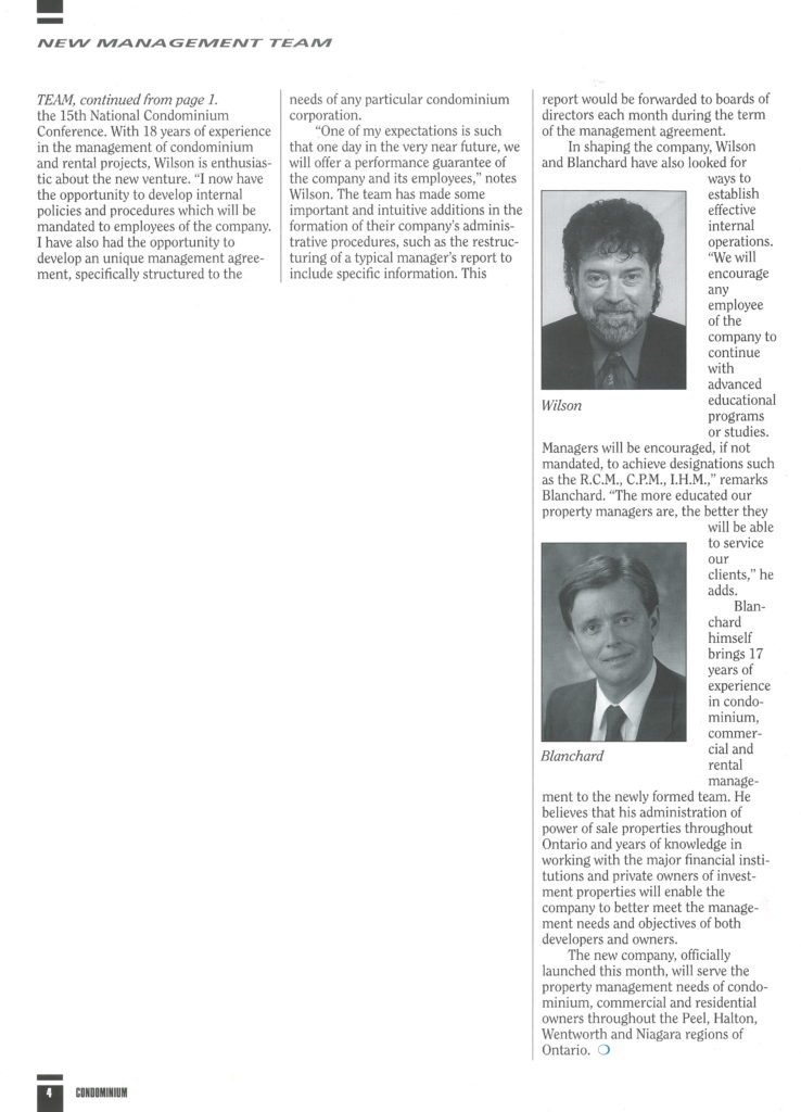 Condo Magazine July 1995 Page 2